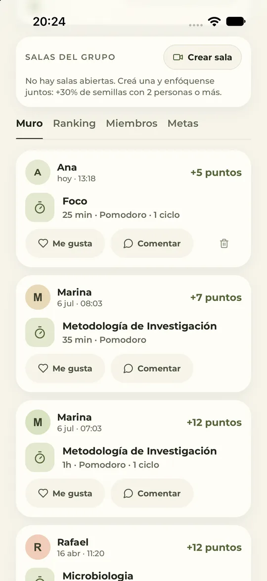Muro del grupo